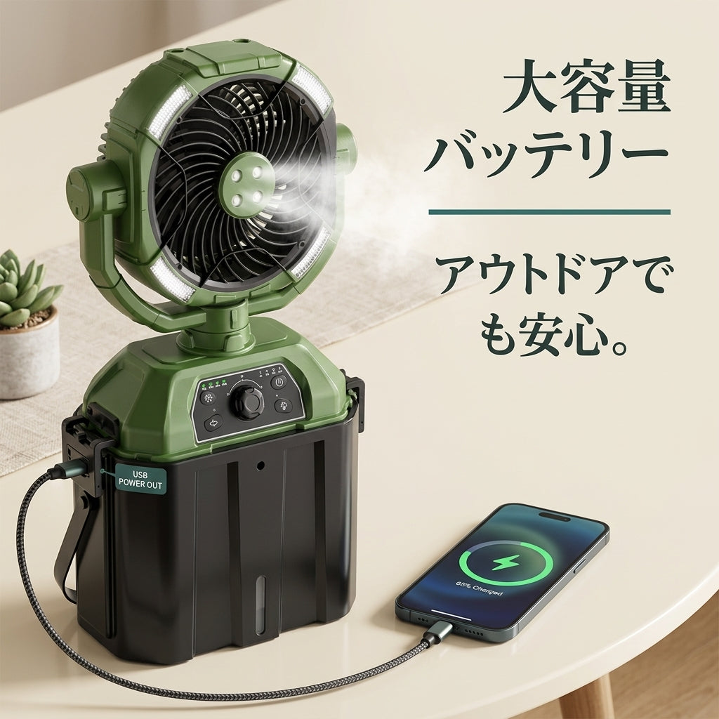 Yuge ミストファン PRO|電気代を気にせず、涼しい夏を