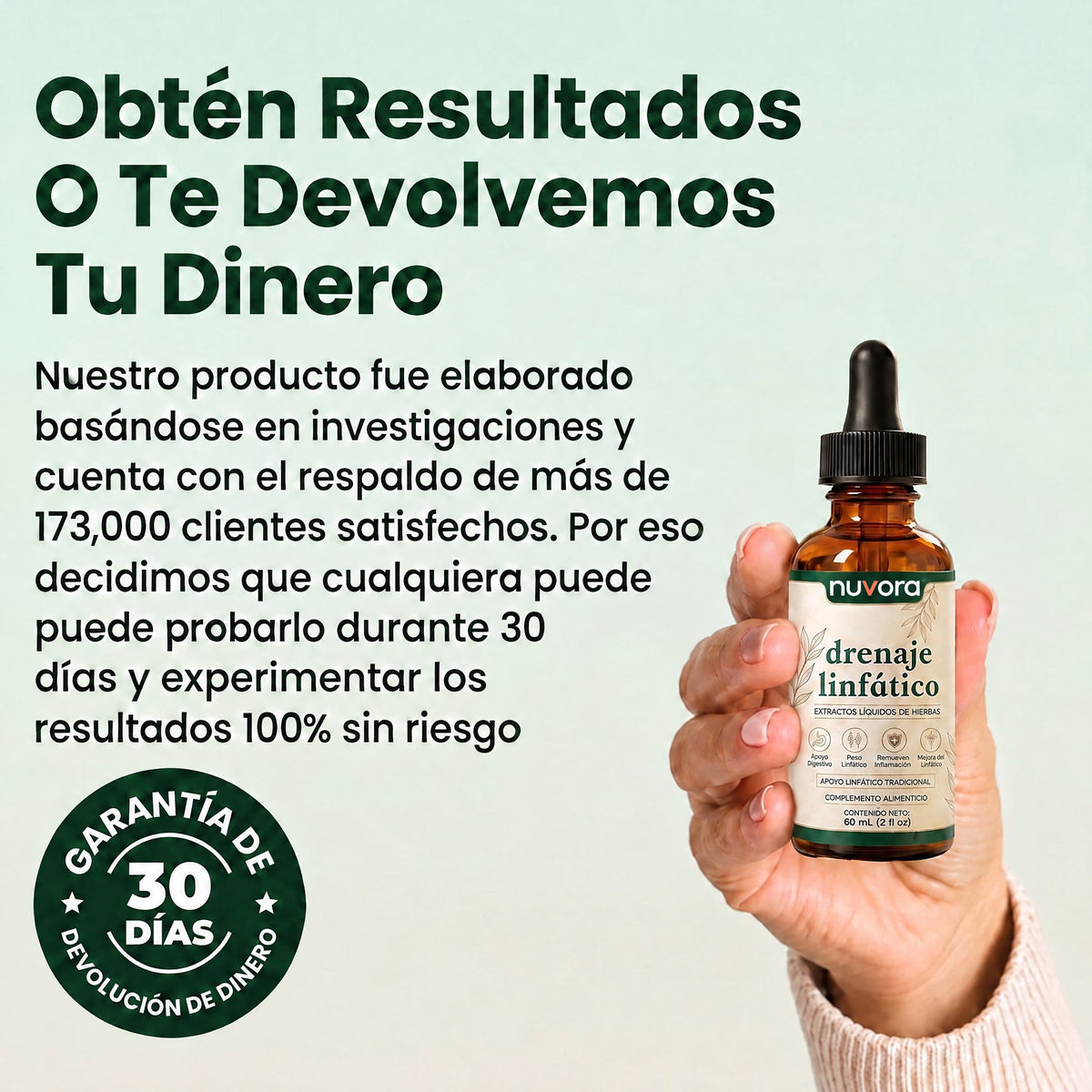 Obtén resultados o te devolvemos tu dinero