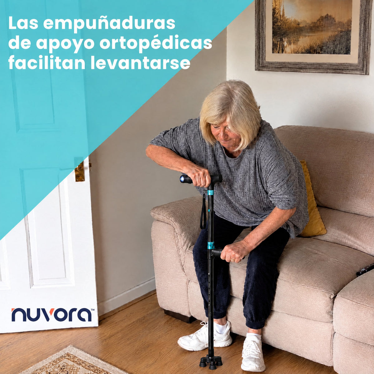 Empuñaduras de apoyo del bastón NUVORA