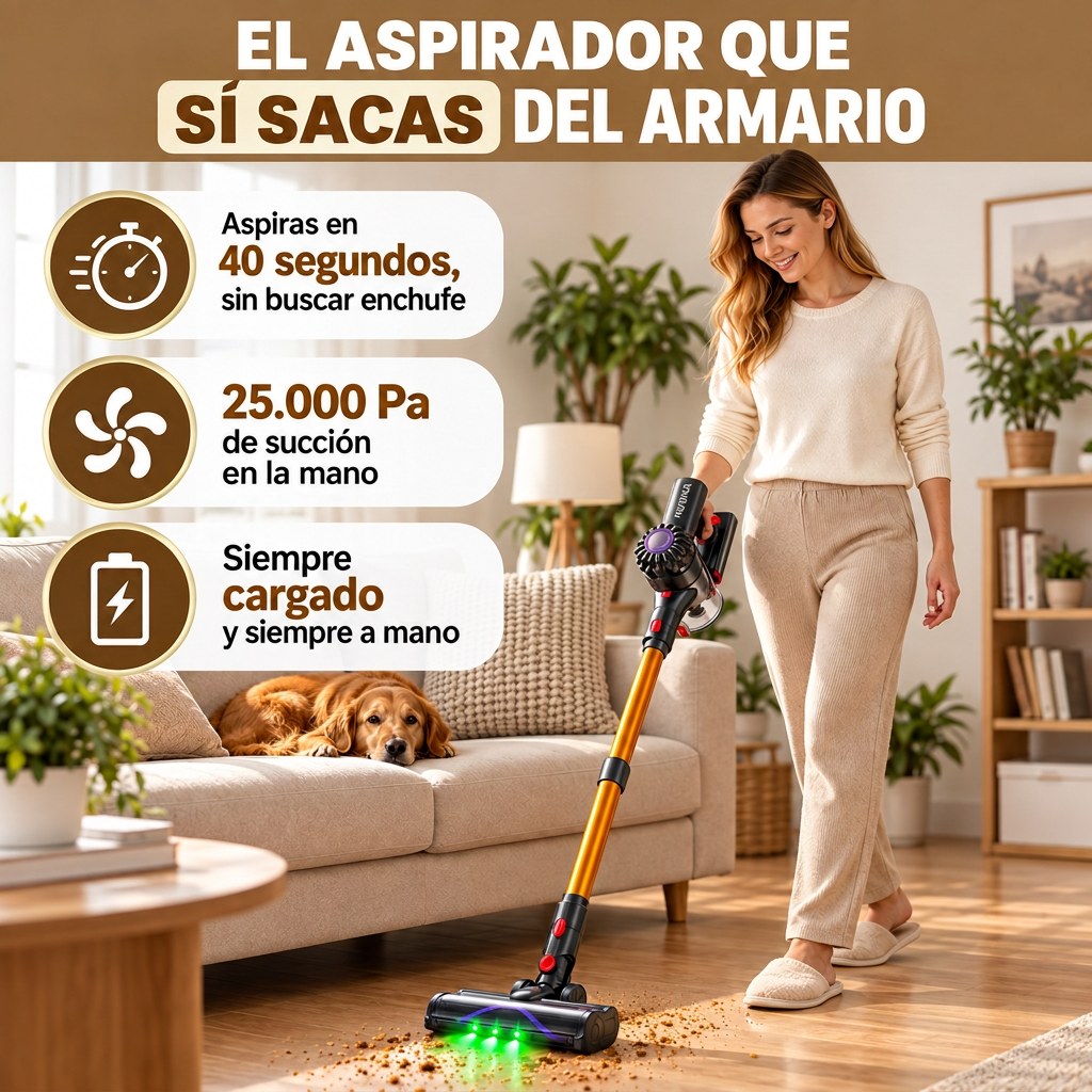 El aspirador que sí sacas del armario