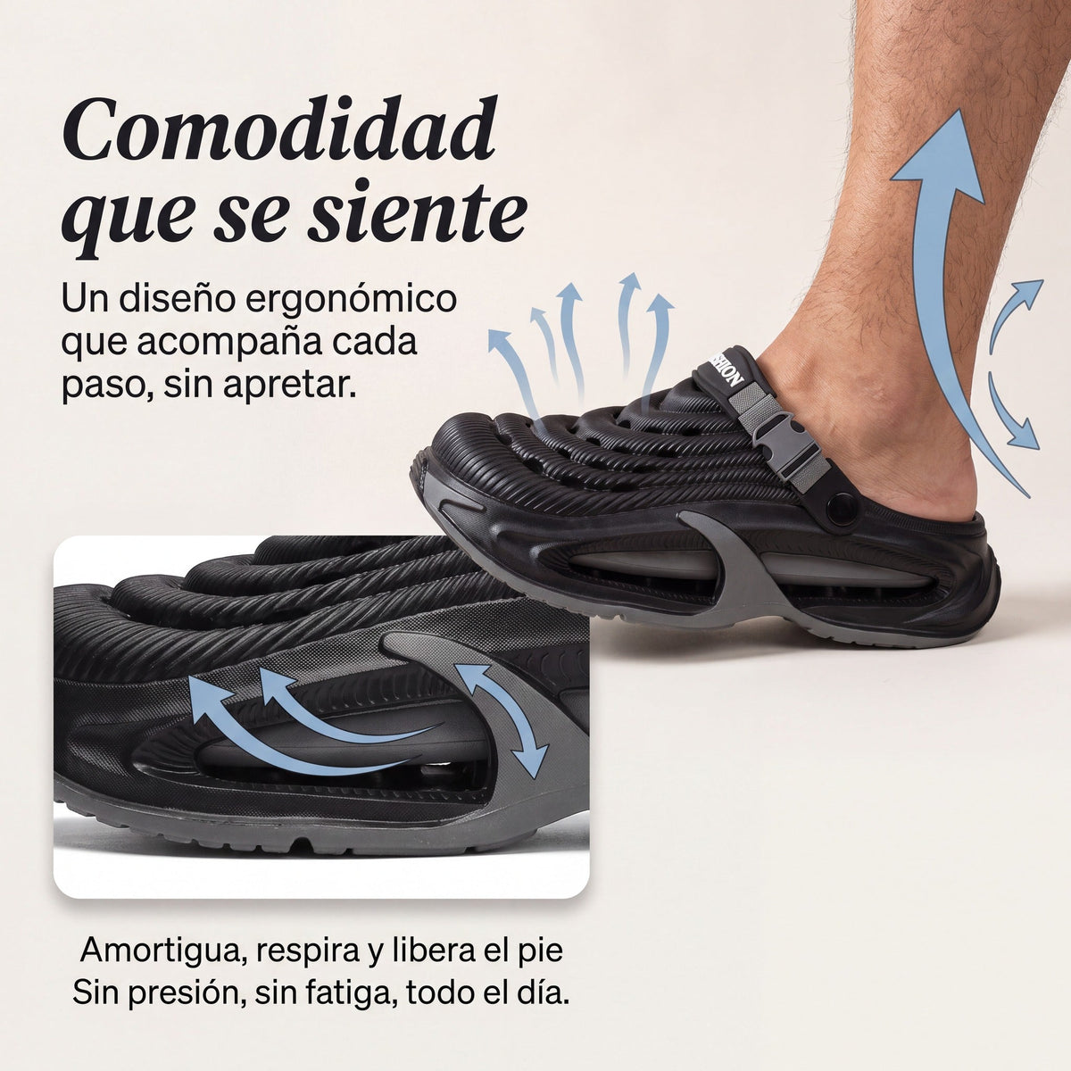 Zuecos Transpirables Anti-Sudoración NUVORA™